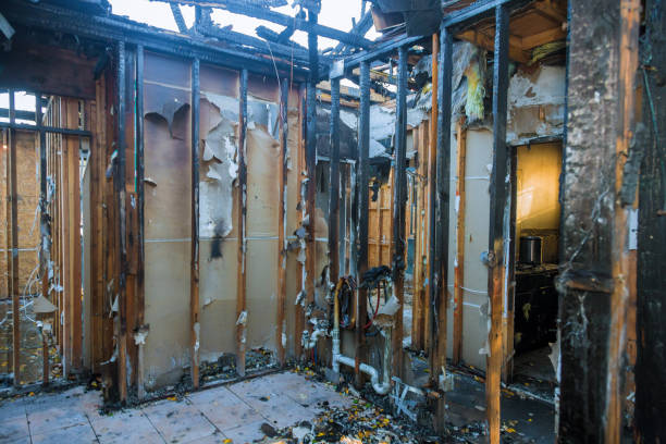 Professional Smoke Damage Restoration technician working in Liberty Hill, TX